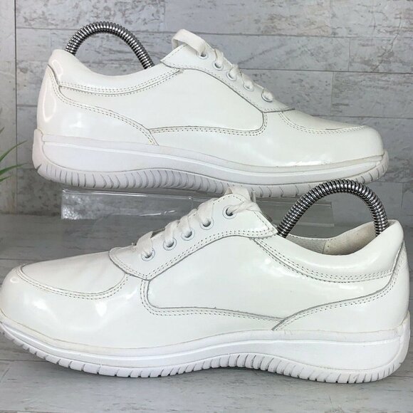 Alegria Cindi Lace Up White Patent Leather Comfort Nursing Shoes Size 39 CIN-600 - Picture 7 of 10